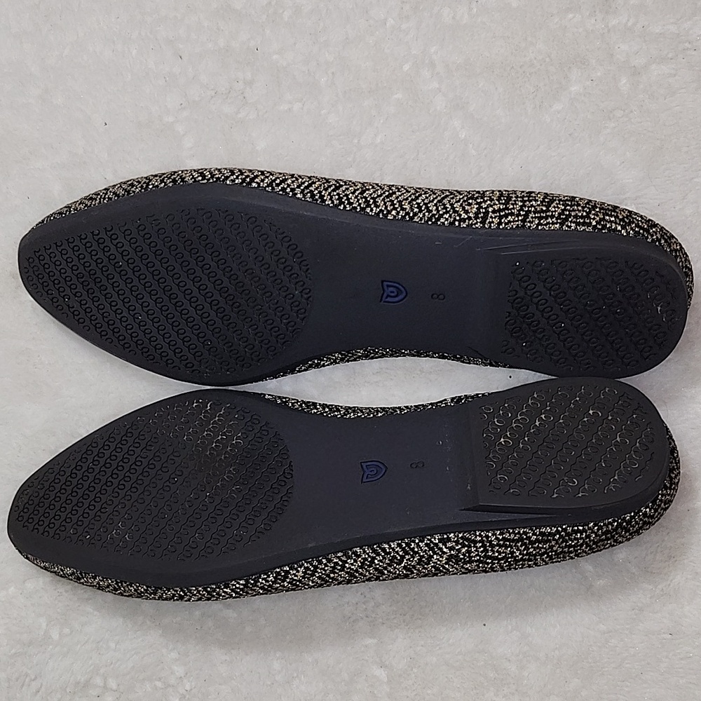 Rothy's The Almond Loafers shoes in the Sparkle Herringbone color Sz 8W - Picture 12 of 16
